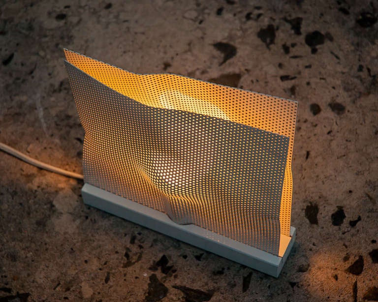 Modern Perforated Table Lamp or Sconce