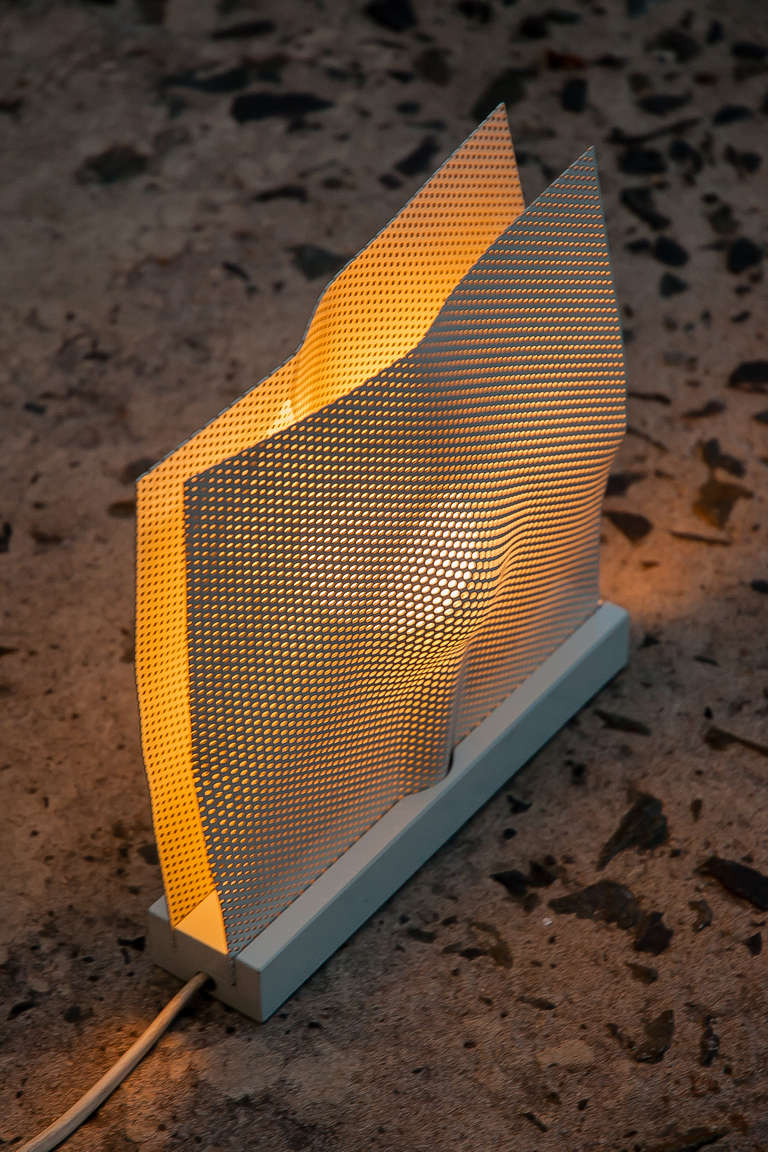 Unknown Perforated Table Lamp or Sconce