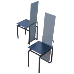 Nemo Editions Memphis Era Rietveld Inspired Regal Chairs 1985