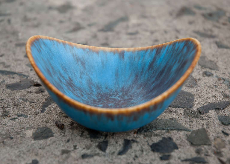 Gunnar Nylund Miniature Blue Bowl for Rorstrand. 2