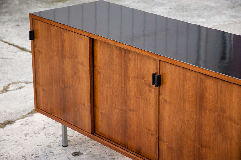 Vintage Knoll Credenza with Black Top 1