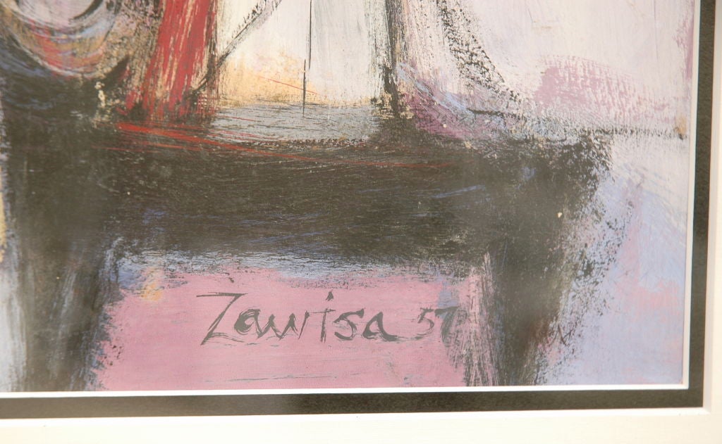 American Bernard Zawisa Abstract, 1957