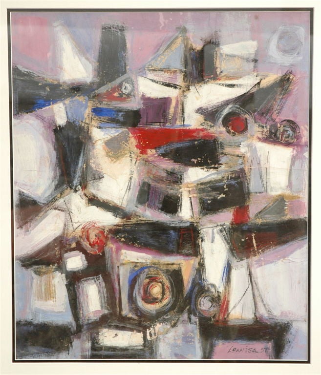 Bernard Zawisa Abstract, 1957 1