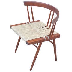 George Nakashima Vintage Studio Grass Seat Chair