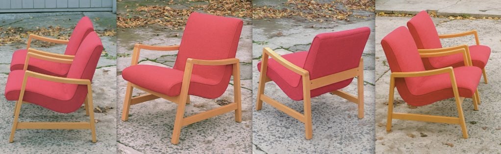 Jens Risom for Knoll Vintage Pair of Arm Chairs 3