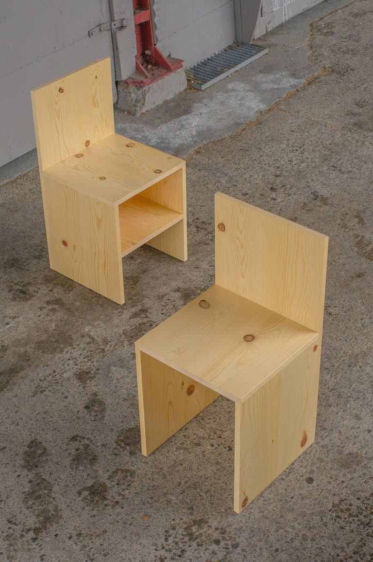 20th Century Donald Judd Chair Duo