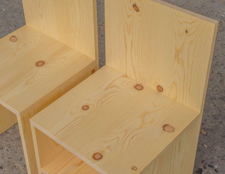 American Donald Judd Chair Duo