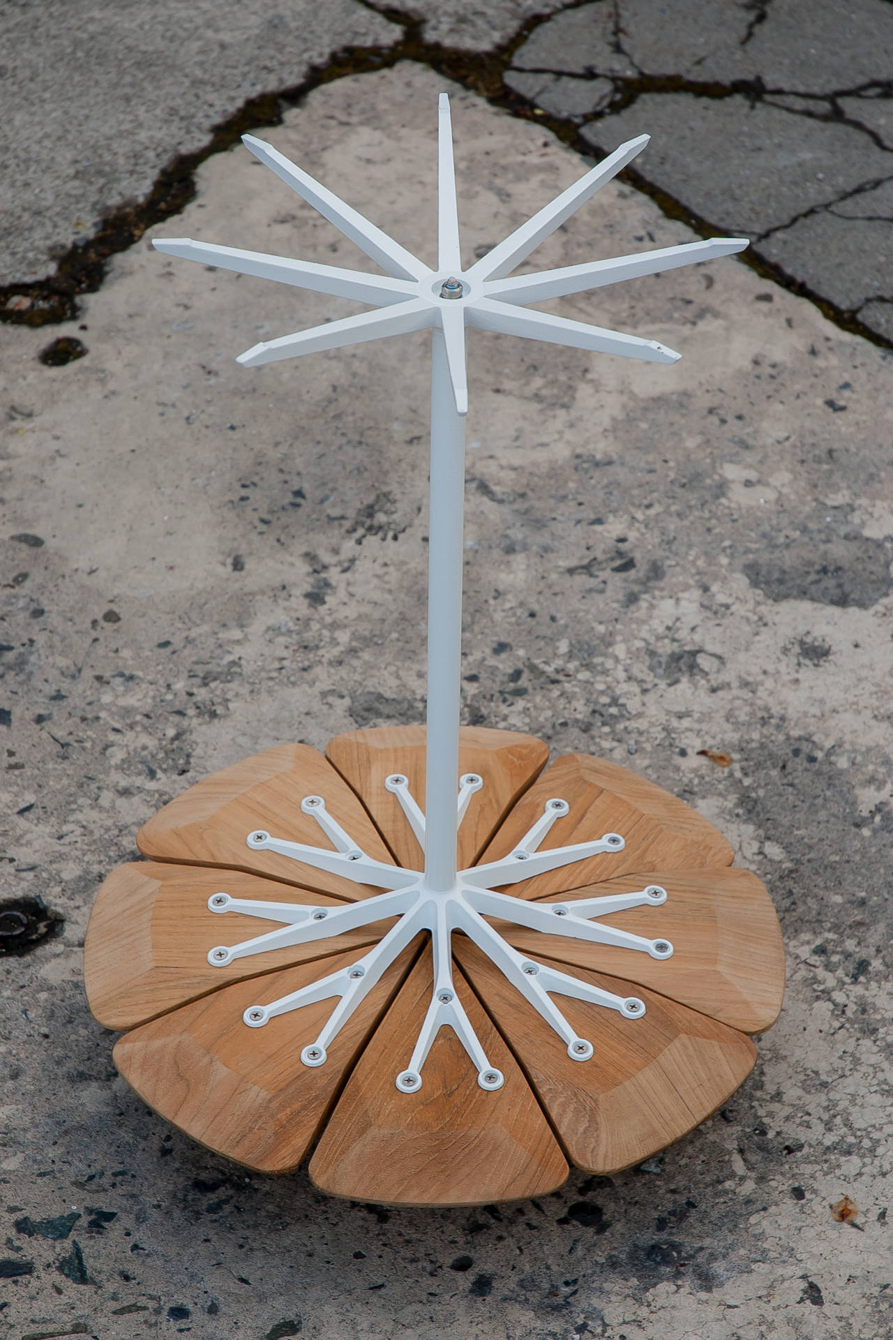 Oiled Schultz Indoor/Outdoor Teak Side Table for Knoll