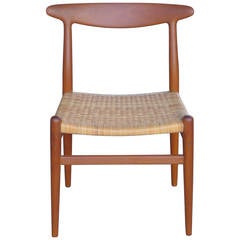 Hans Wegner Vintage Danish Modern Heart Chair for CM Madsens