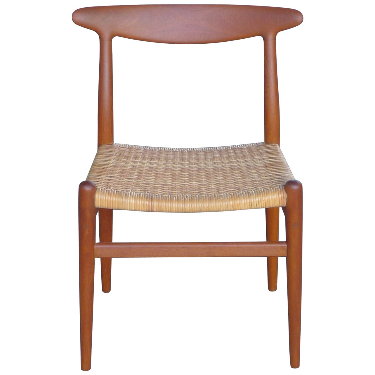 Hans Wegner Vintage Danish Modern Heart Chair for CM Madsens For Sale