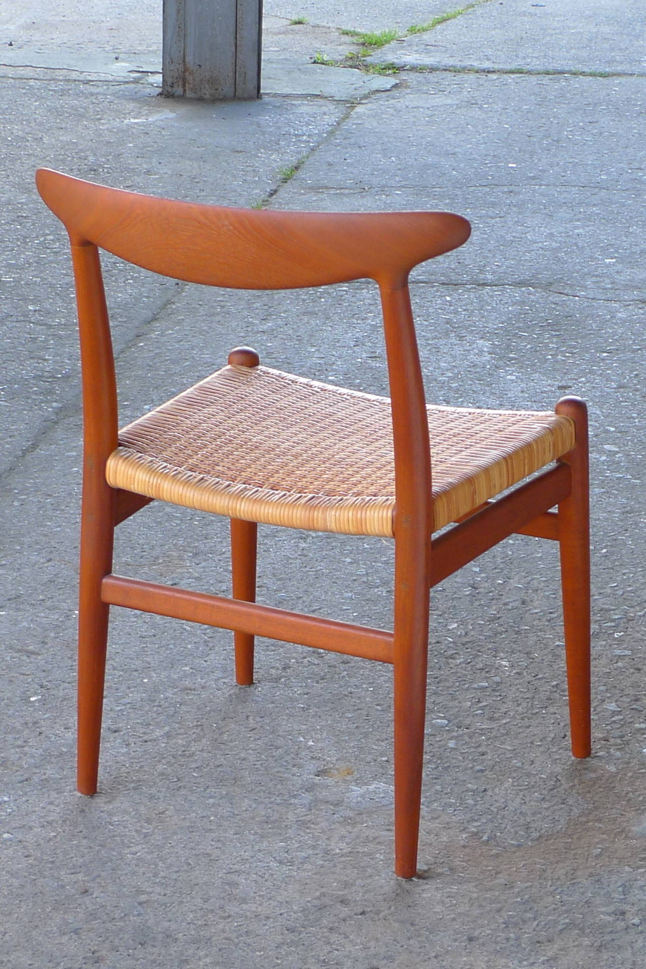 Scandinavian Modern Hans Wegner Vintage Danish Modern Heart Chair for CM Madsens For Sale