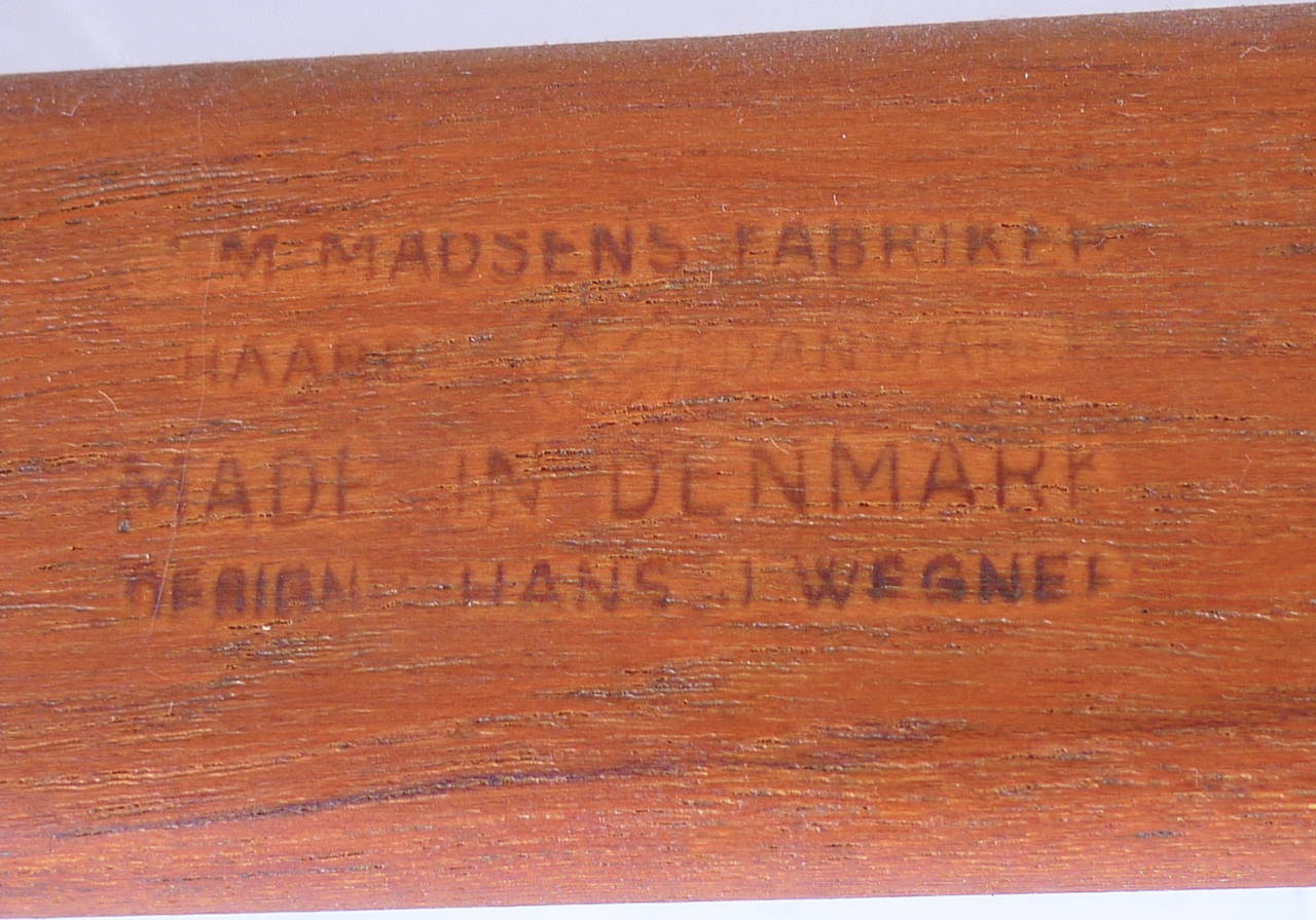 Hans Wegner Vintage Danish Modern Heart Chair for CM Madsens For Sale 3