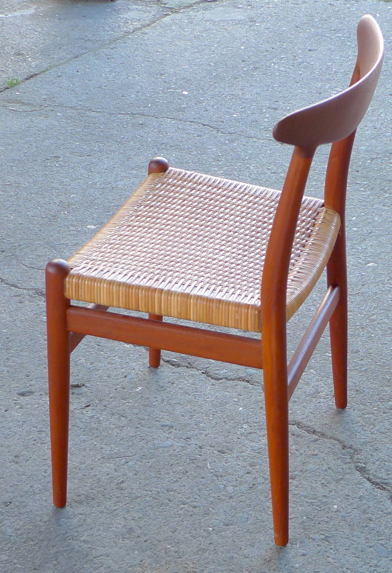 Hans Wegner Vintage Danish Modern Heart Chair for CM Madsens For Sale 2