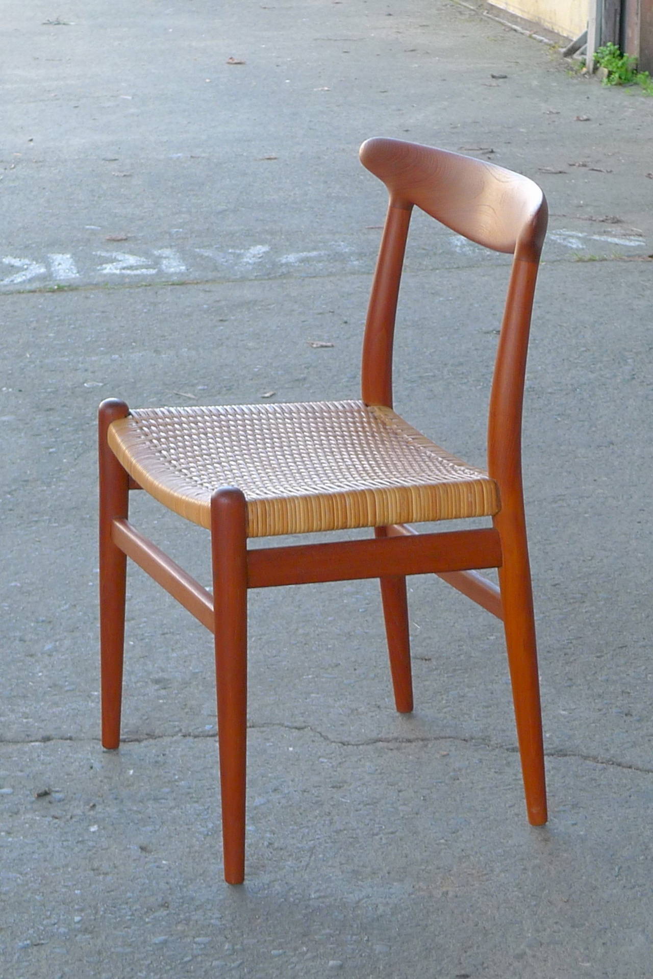 Hans Wegner Vintage Danish Modern Heart Chair for CM Madsens For Sale 1