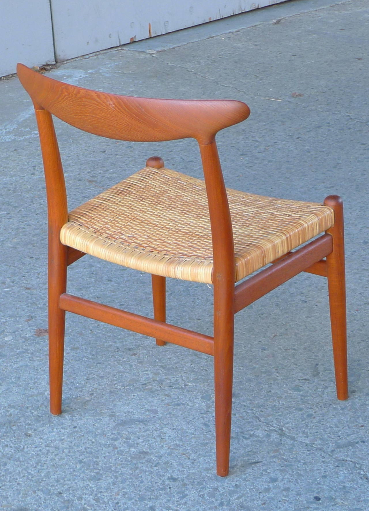20th Century Hans Wegner Vintage Danish Modern Heart Chair for CM Madsens For Sale