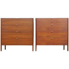 Florence Knoll Pair of High-Boy Dressers
