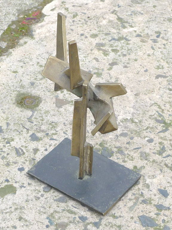 Abstract Bronze Sculpture Attributed to Hans Uhlmann In Excellent Condition In San Francisco, CA