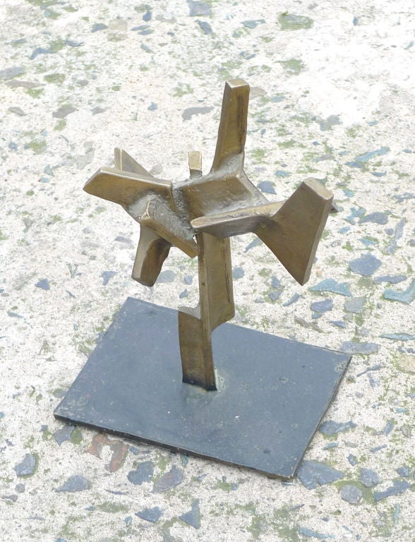 Abstract Bronze Sculpture Attributed to Hans Uhlmann 1