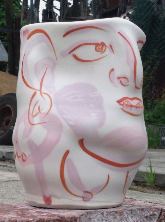 American Akio Takamori Porcelain Vessel/Sculpture
