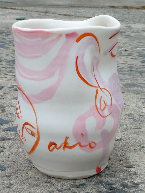 20th Century Akio Takamori Porcelain Vessel/Sculpture