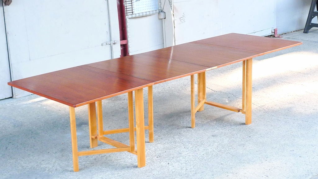 Bruno Mathsson Maria Gateleg Table, 1936 In Excellent Condition In San Francisco, CA
