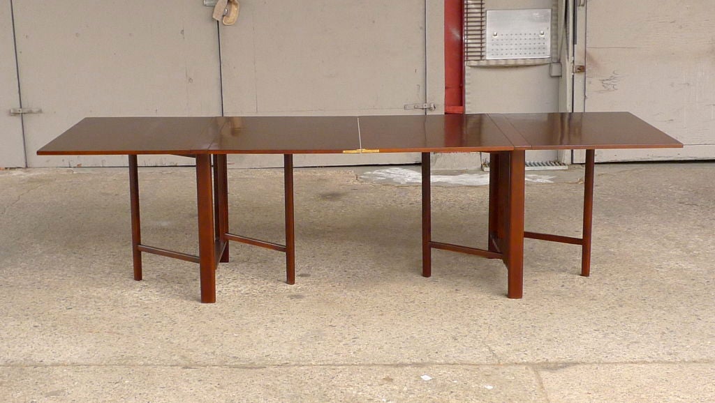 Bruno Mathsson Inspired Walnut Gate Leg Table 2