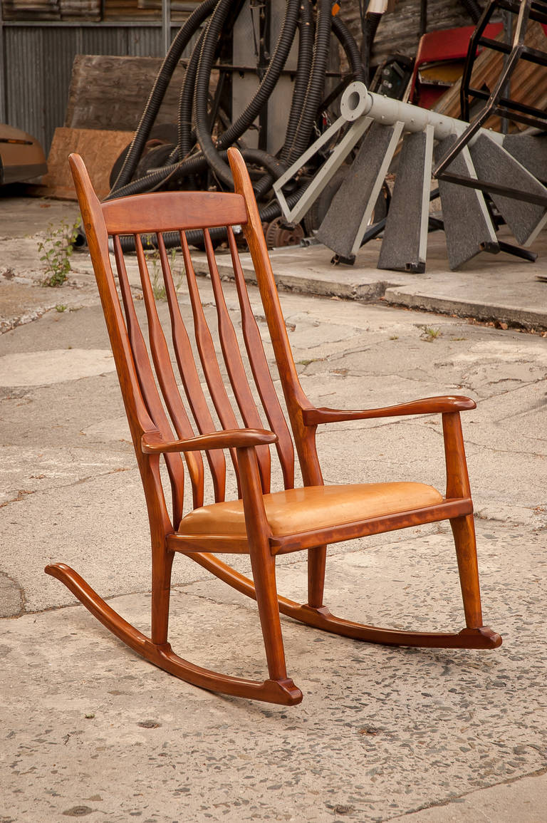American Craftsman Ed Steckmest Vintage Rocker Chair en vente