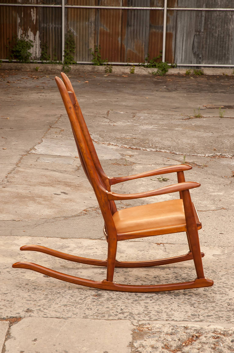 Ed Steckmest Vintage Rocker Chair In Excellent Condition For Sale In San Francisco, CA
