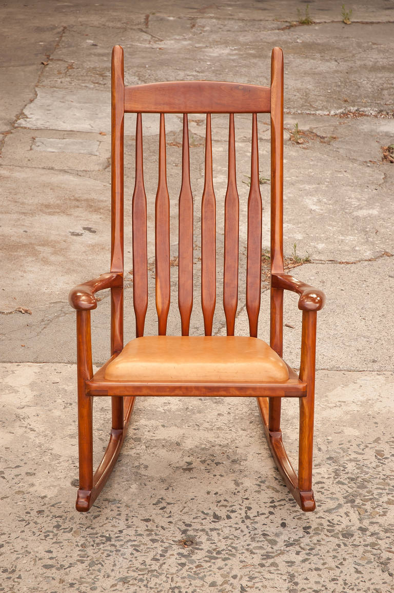 20th Century Ed Steckmest Vintage Rocker Chair For Sale