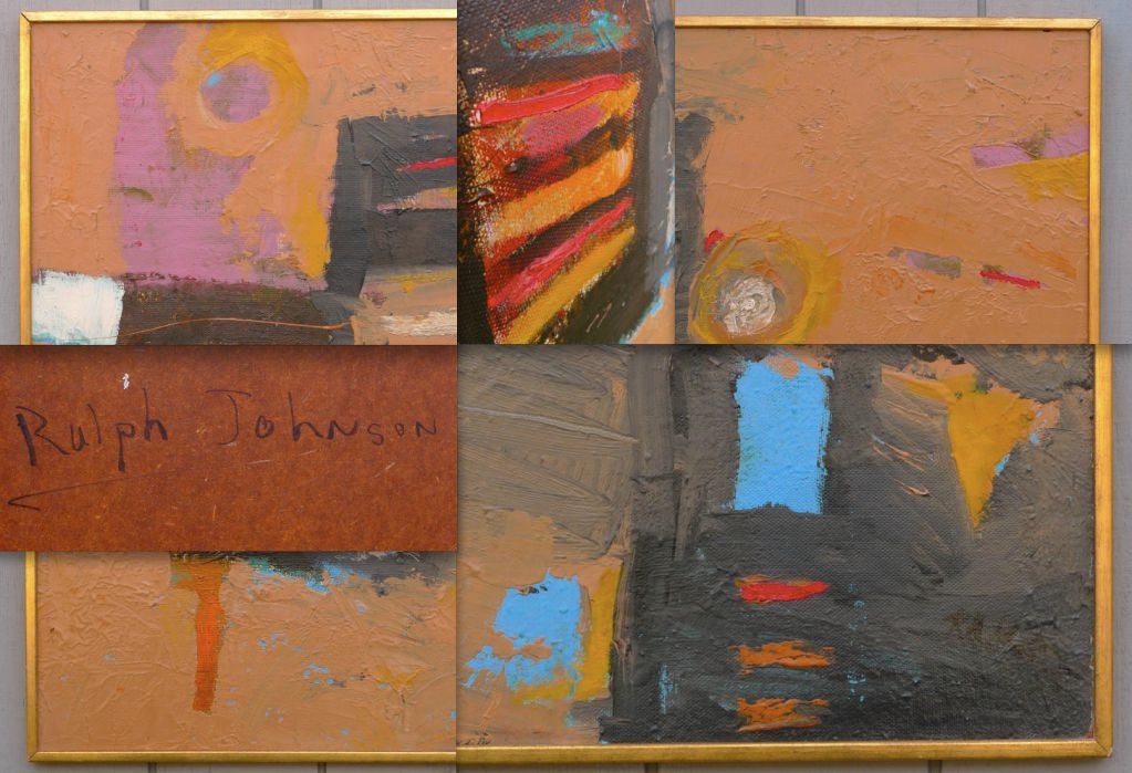Ralph Johnson Abstract Painting 1958 4