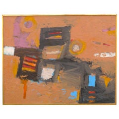 Used Ralph Johnson Abstract Painting 1958