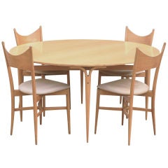 Bruno Mathsson 1948 Dining Table for Dux with Italian Seating