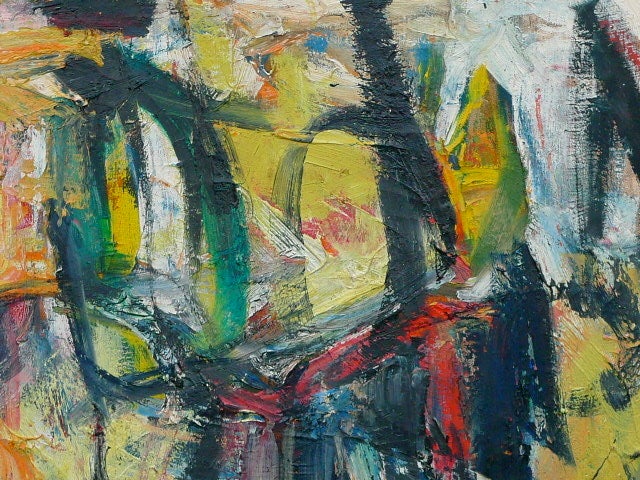 American Karl Kasten Abstract Oil on Canvas