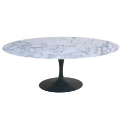 Eero Saarinen for Knoll Elliptical Marble Top Dining Table