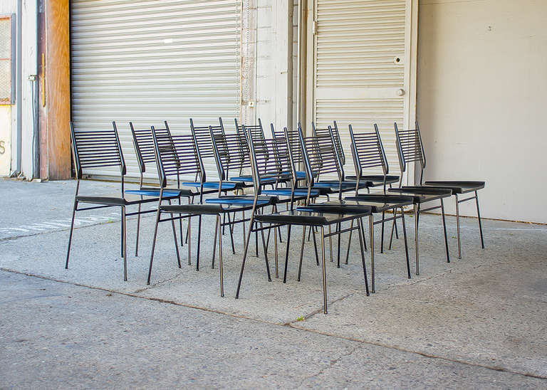Paul McCobb Vintage Set/12 Ladderback Chairs In Excellent Condition In San Francisco, CA
