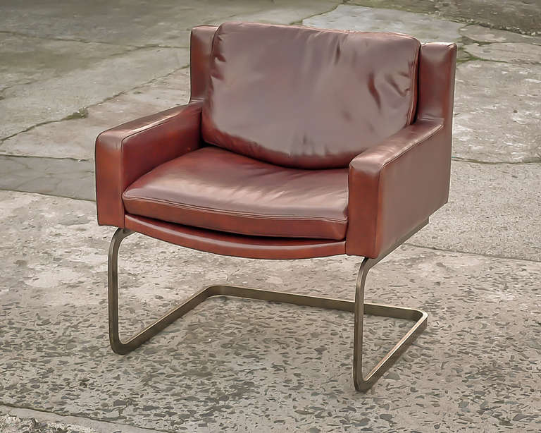 Modern Vintage Stendig 1148 Xanadu Leather Arm Chair