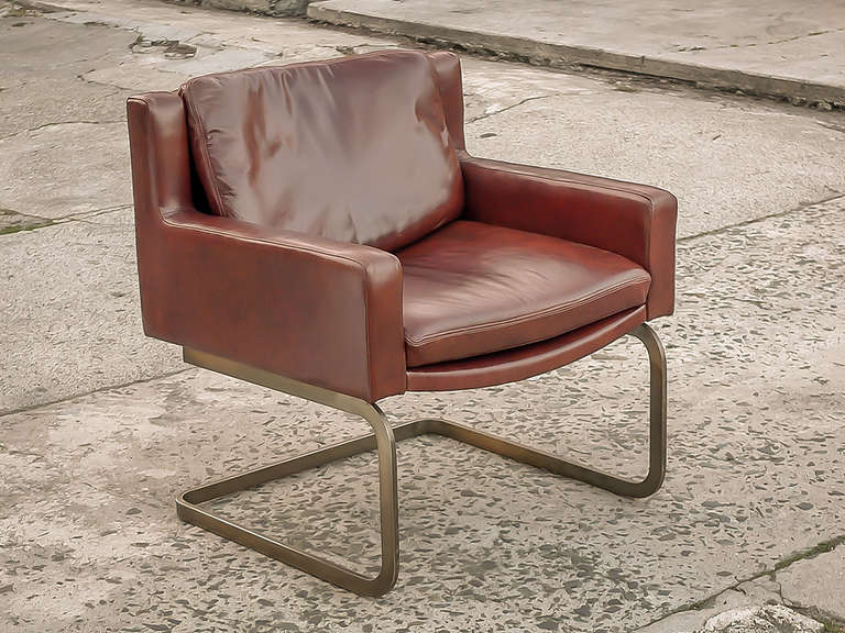 Swiss Vintage Stendig 1148 Xanadu Leather Arm Chair