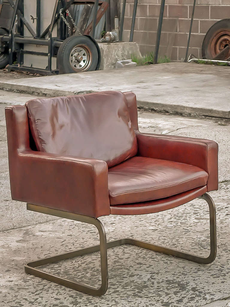Vintage Stendig 1148 Xanadu Leather Arm Chair 3