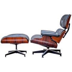 Eames Vintage Rosewood 670/671 Lounge Chair & Ottoman