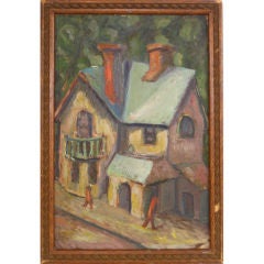 California Expressionist Landscape with House