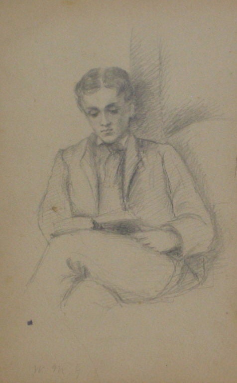 Collection of 6 Original Victorian Pencil Portraits