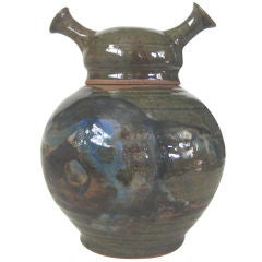 Vintage Mid Century Green Ceramic