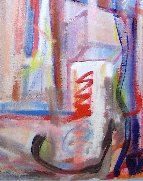 Adine Stix Mid Century Oil Abstract