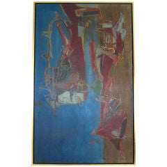 Robert Kaess 1950 Oil Abstract