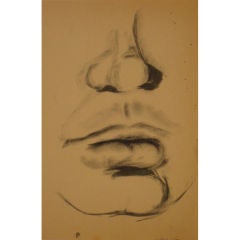 1963 Anatomical Ink Drawing