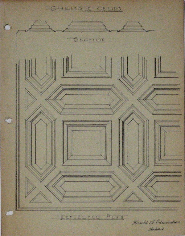 1920s Collection of Architectural Drawings, Individually Priced For Sale 1