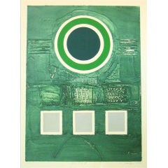Used Abstract Expressionist Collograph, 1970