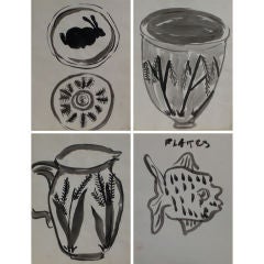 1960s Ink Drawing Collection - Individually Priced