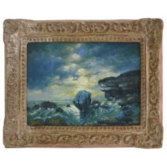 Early 20th Century Oil Seascape