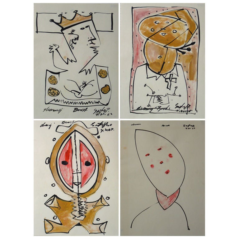 Collection of Mid Century Drawings - Individually Priced For Sale
